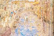 Maurice Prendergast Venetian Canal Scene France oil painting artist